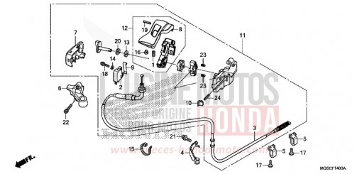 LEVIER DE STATIONNEMENT NC700SDD de 2013